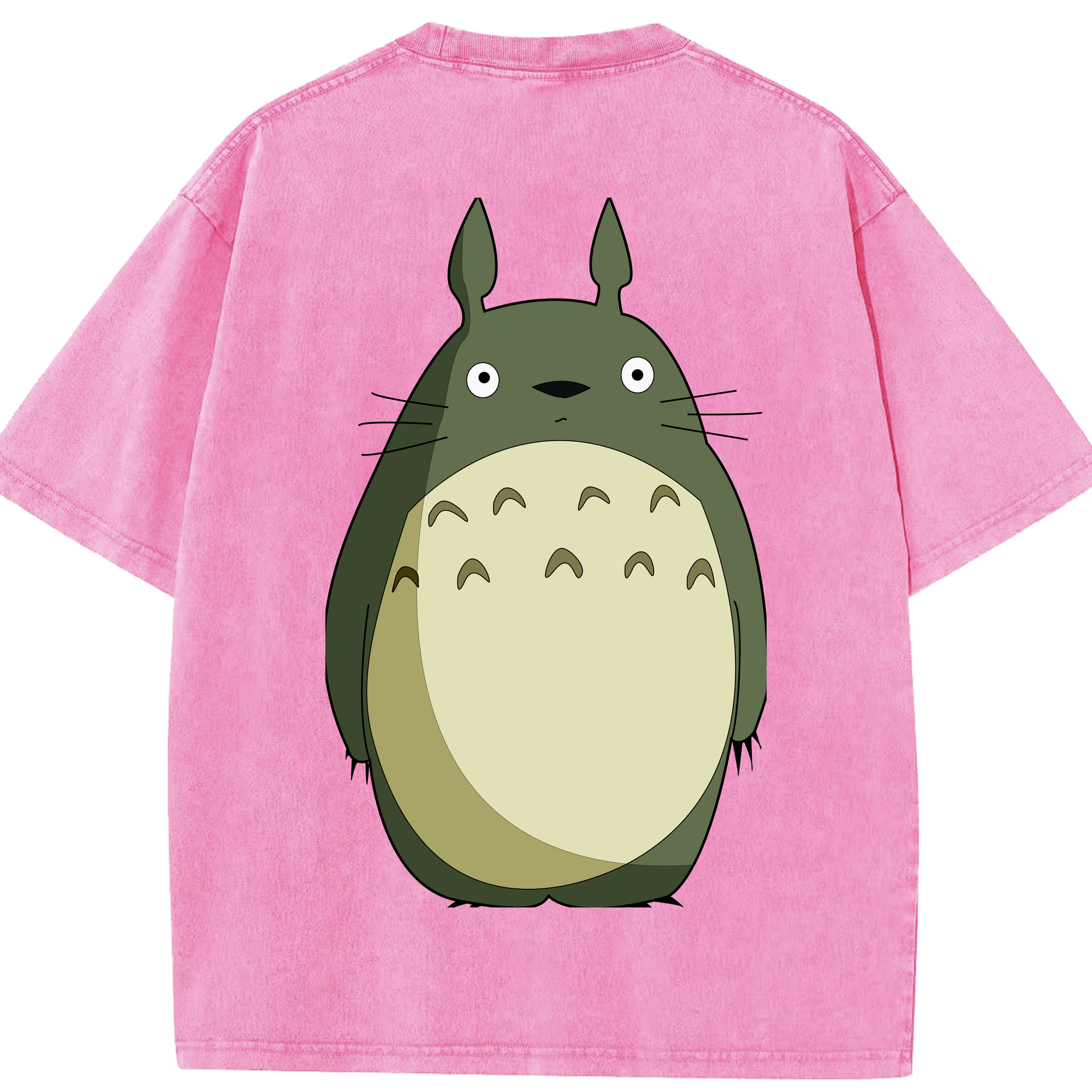 （画像用） となりのトトロ 草壁メイ 草壁サツキ My Neighbor Totoro Satsuki Kusakabe Mei Kusakabe 綿100% ヴィンテージ風 半袖Tシャツ（背面プリント）